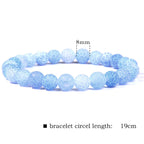 Natural Agate Stone Crystal Balance Beaded Bracelet