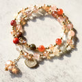 Fortune Jewel Colorful Rutilated Quartz Double Wrap Spiritual Growth Bead Bracelet