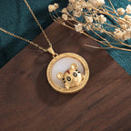 Fortune Jewel White Jade Year of the Tiger Blessing Necklace