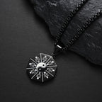Fortune Jewel Bagua Yin Yang Titanium Steel Balance Necklace Pendant Fortune Jewel