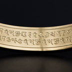 Fortune Jewel Shurangama Mantra Engraving Titanium Steel Blessing Bracelet