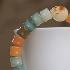 Fortune Jewel Colorful Bodhi Seed Cat Paw Wisdom Bracelet