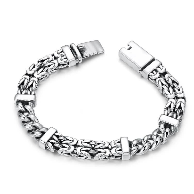 Fortune Jewel Retro Chain Pattern Luck Healing Bracelet