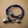 Fortune Jewel Handmade Tibetan Om Mani Padme Hum Carved Auspicious Amulet Double Wrap Rope Bracelet
