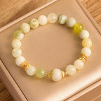 Fortune Jewel Green Grape Color Jade Abundance Bracelet
