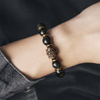 Fortune Jewel Rainbow Obsidian Copper Love Healing Bracelet
