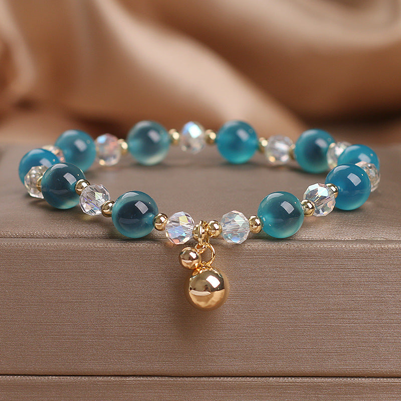 Fortune Jewel Candy Agate Healing Harmony Bead Charm Bracelet