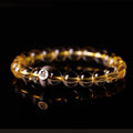 Fortune Jewel 925 Sterling Silver Chinese Zodiac Natal Buddha Citrine Protection Bracelet