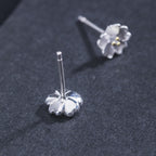 Fortune Jewel 925 Sterling Silver Cherry Blossoms Floral Calm Stud Earrings