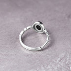Fortune Jewel 925 Sterling Silver Black Onyx Fortune Ring