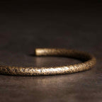 Fortune Jewel Rustic Design Copper Balance Adjustable Cuff Bracelet