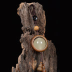 Fortune Jewel Red Sandalwood Ebony Wood Green Sandalwood Luminous Lucky Bead Gourd Peace Key Chain