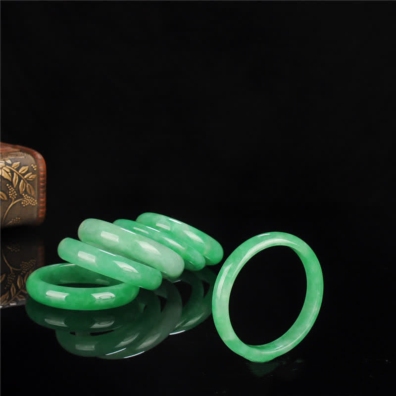 Fortune Jewel Jade Healing Abundance Protection Bracelet Bangle