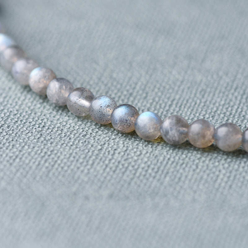Fortune Jewel Moonstone Lazurite Calm Healing Positive Bracelet