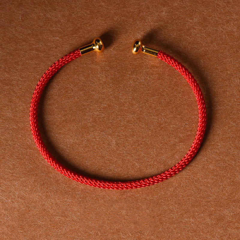 Fortune Jewel Simple Design Handmade Luck Braid String Cuff Bracelet