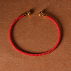 Fortune Jewel Simple Design Handmade Luck Braid String Cuff Bracelet