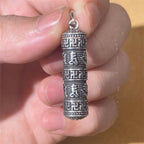 Fortune Jewel Om Mani Padme Hum Swastika Twisted Chain Wisdom Necklace Pendant