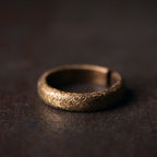 Buddha Stones Tibetan Vintage Texture Design Copper Luck Couple Ring