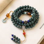 Fortune Jewel 108 Beads Bodhi Seed Blessing Meditation Bracelet Mala