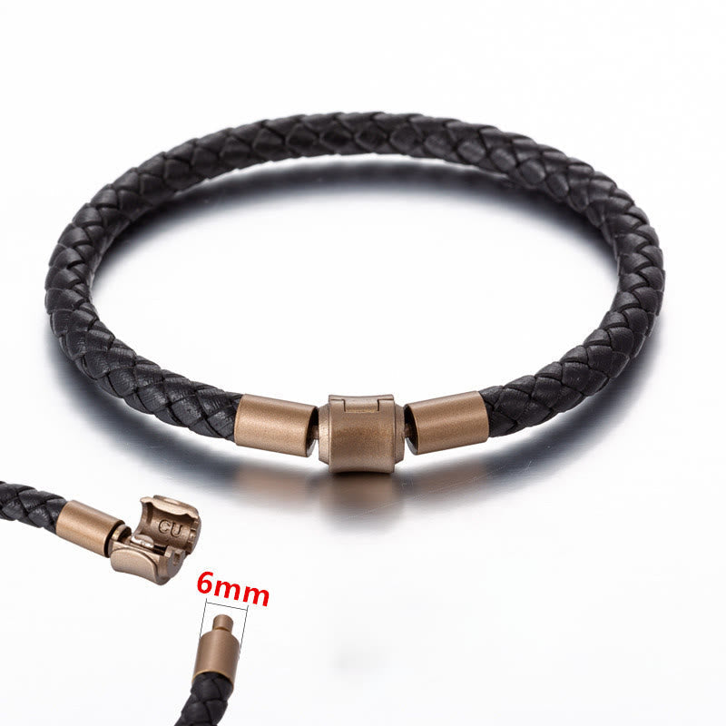 Fortune Jewel Vintage Leather Rope Luck Braid String Bracelet