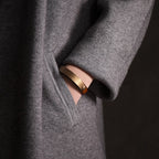 Fortune Jewel Vintage Handmade Texture Copper Brass Leather Wealth Bracelet Bangle