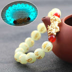 Fortune Jewel FengShui Lucky Pixiu Glowstone Wealth Bracelet