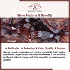 Fortune Jewel Natural Garnet Golden Beads Stability Bracelet