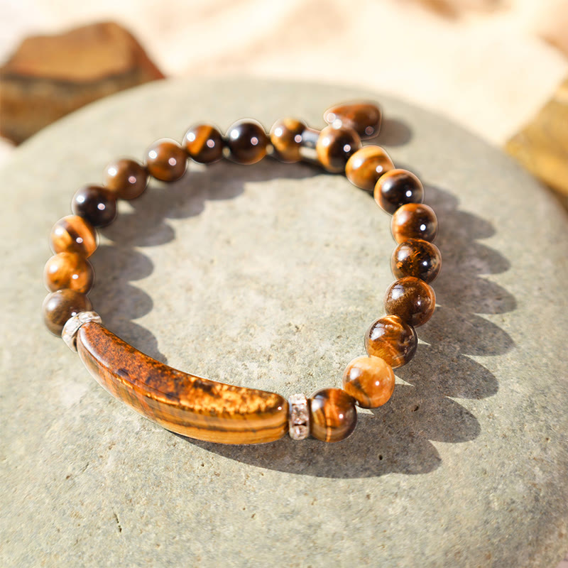 Fortune Jewel Natural Quartz Love Heart Healing Beads Bracelet