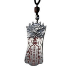 Fortune Jewel FengShui Bagua PiXiu Cinnabar Balance Necklace Pendant