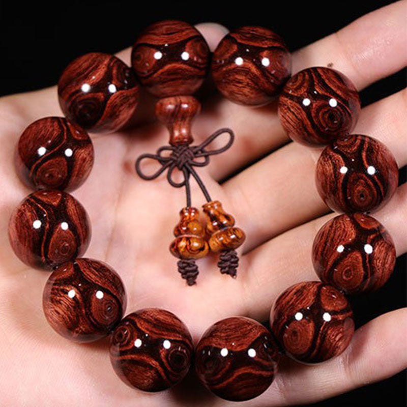 Fortune Jewel Tibetan Rosewood Warmth Bracelet (Random Type)