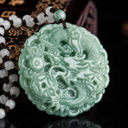 Fortune Jewel Chinese Zodiac Dragon Jade Fortune Necklace String Pendant Fortune Jewel