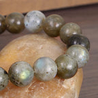 Fortune Jewel Natural Labradorite Moonstone Support Healing Beaded Bracelet