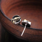 Buddha Stones 925 Sterling Silver Namaste Equality Stud Earrings