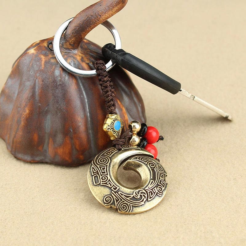 Fortune Jewel Good Luck Fortune Copper Wealth Key Chain