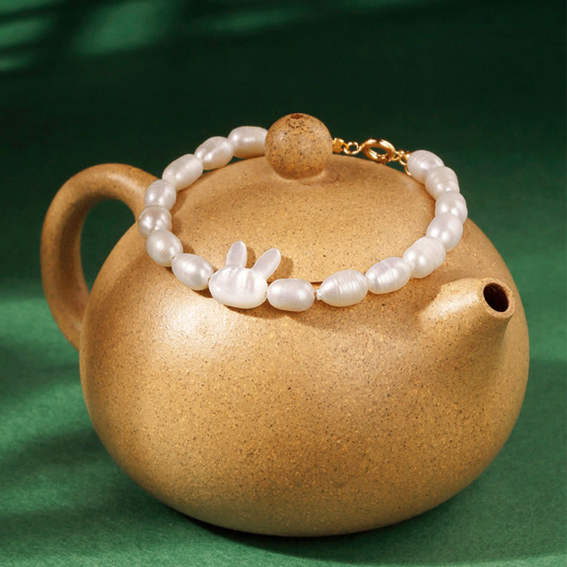 Fortune Jewel Natural Pearl Cute Rabbit Sincerity Bracelet