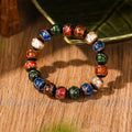 Fortune Jewel Tibetan Classic Liuli Glass Bead Luck Wealth Bracelet