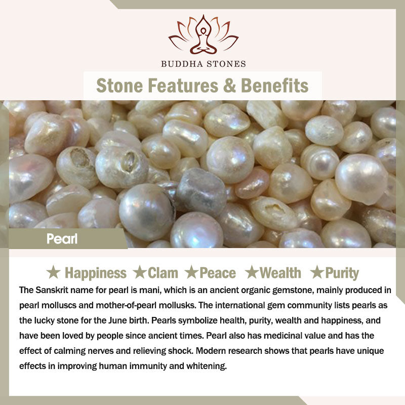 Fortune Jewel Pearl Bead Waterdrop Calm Peace Necklace Pendant