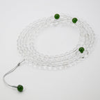 Fortune Jewel 108 Beads White Crystal Jade Meditation Bracelet Mala