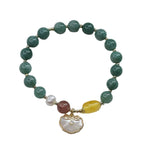 Fortune Jewel Jade Sea shell Ruyi Lock Luck Bracelet