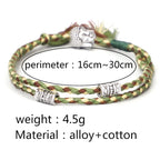 Fortune Jewel  Head Serenity String Bracelet