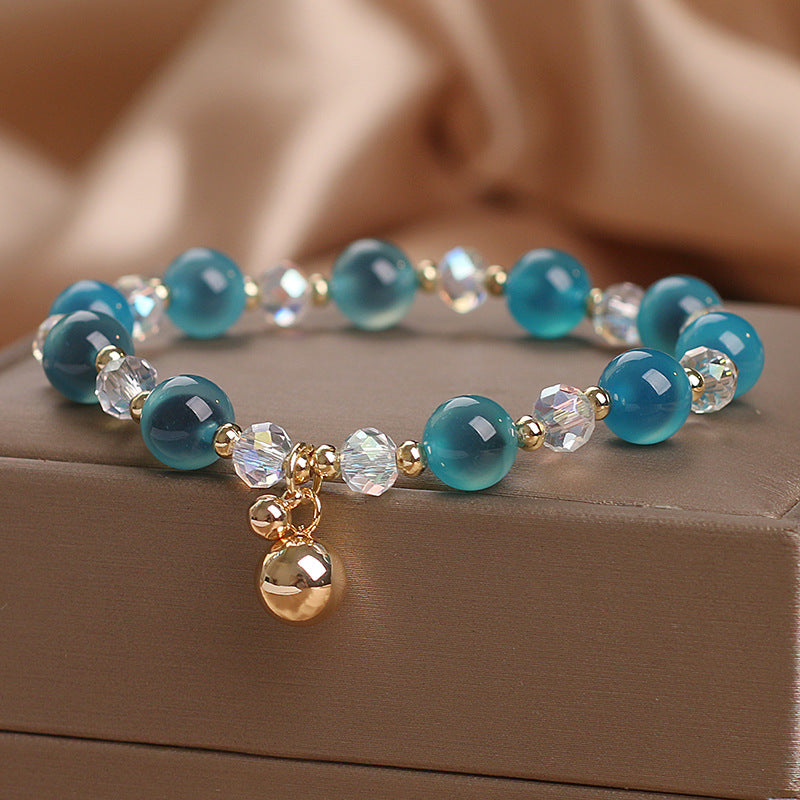 Fortune Jewel Candy Agate Healing Harmony Bead Charm Bracelet