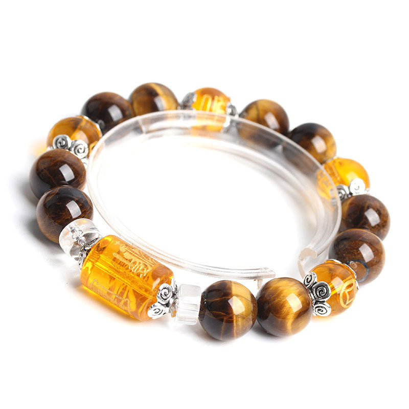 Fortune Jewel Tiger Eye Bead Fortune Prosperity Bracelet