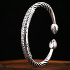 Fortune Jewel Tibetan Om Mani Padme Hum Heart Sutra Purity Cuff Bracelet