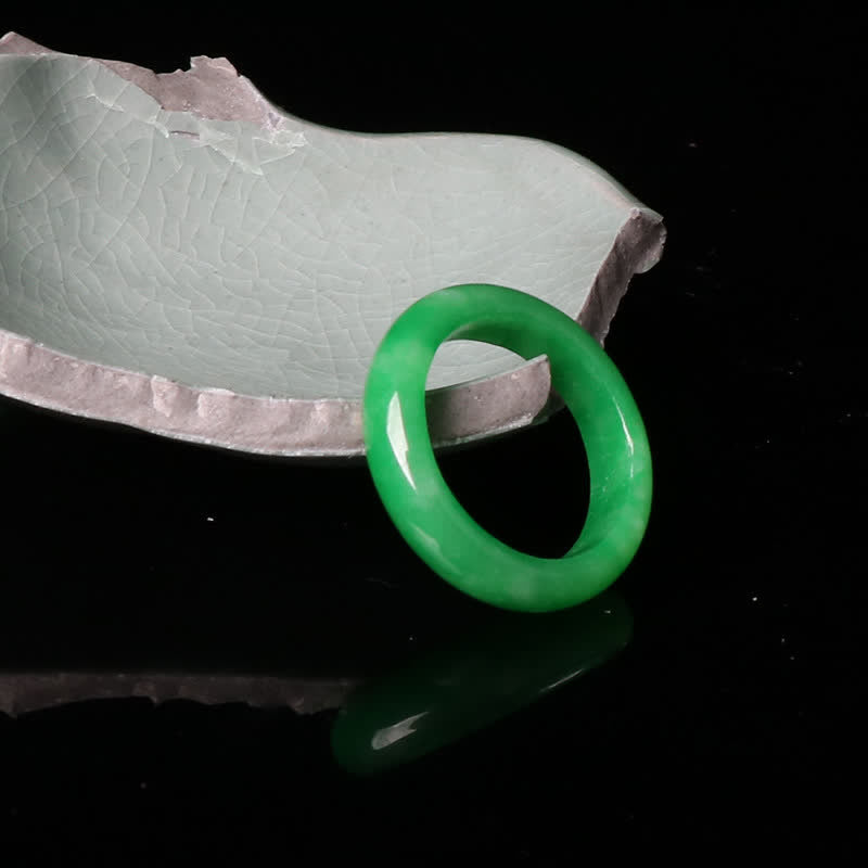 Fortune Jewel  Jade Abundance Luck Ring
