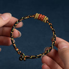 Fortune Jewel Tibet Handmade Chinese Zodiac Natal Buddha Luck Strength Braided String Bracelet