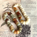 Milky Coffee Garlic Clove Bodhi Bracelet – 14mm Beads, Playable & Stress-Relieving