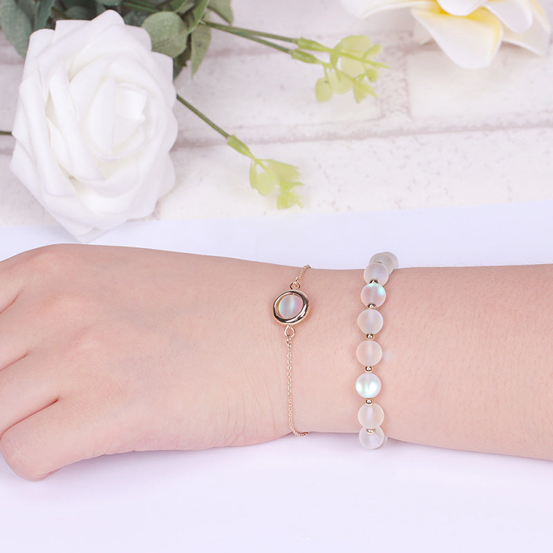 Fortune Jewel Sun Stone Strawberry Quartz Crystal Positive Bracelet