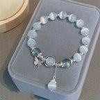 Fortune Jewel "Sending Luck and Inner Peace" Cat's Eye Butterfly Bracelet Includes Gift Message Card Fortune Jewel