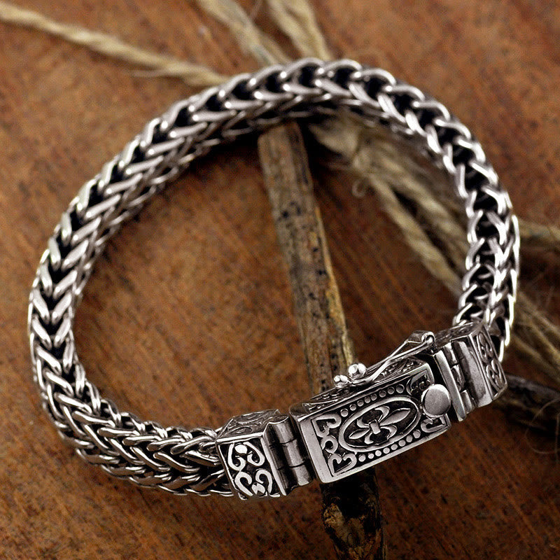 Fortune Jewel Retro Dragon Keel Braided Design Balance Healing Bracelet