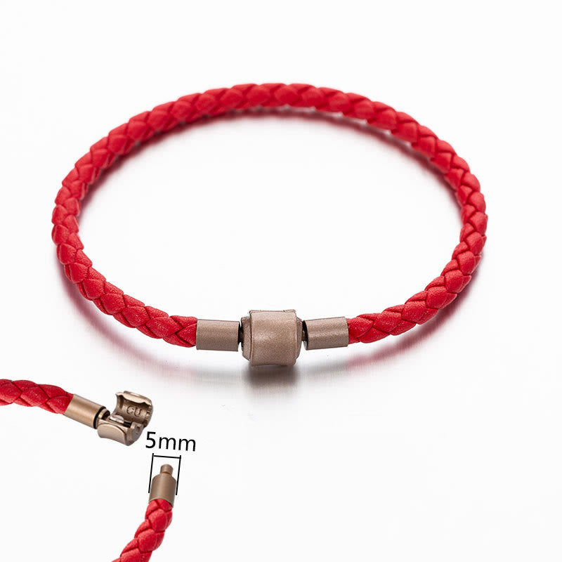 Fortune Jewel Vintage Leather Rope Luck Braid String Bracelet